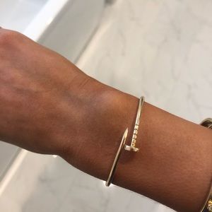 18k yellow gold nail bracelet! Juste un clou